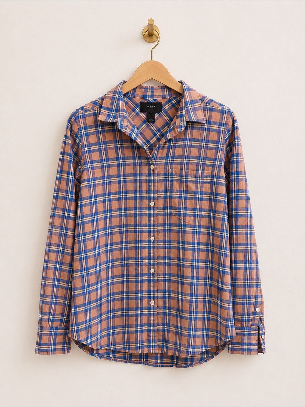 J.Crew Boy Plaid Button-Up Shirt | Size 4 | 100% Cotton